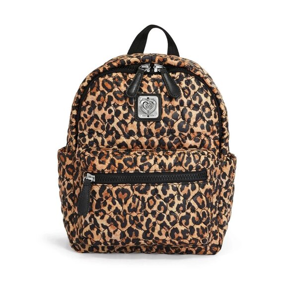 Brighton Handbags - Brighton Heart to Heart Kingston Leopard quilted Backpack NWT $325